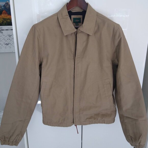 J Crew Harrington jacket in 100% cotton twill - Khaki - Size M - Picture 1 of 6